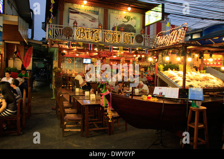 Hau Hin night market in Hau Hin, Northern Thailand Stock Photo