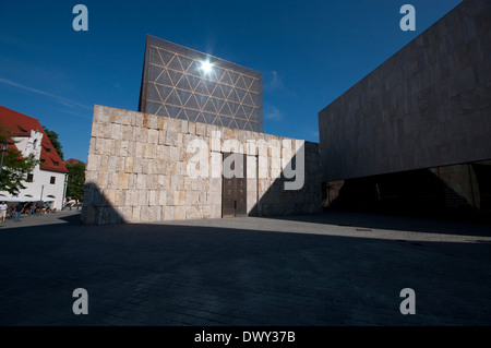 Germany, Bavaria, Munich, Jakobsplatz, Jacob Square, Main Synagogue, Jewish Museum, and Jewish Centre. Stock Photo