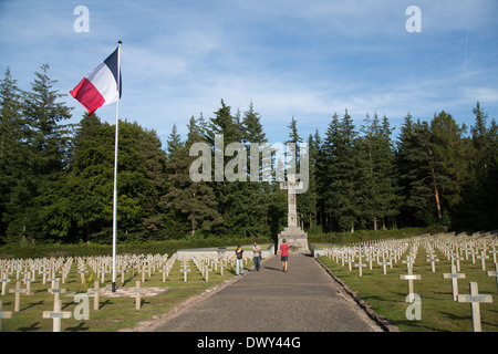 Urbeis, France, Franzoesischer military cemetery on Memorial Museum of the Lingekopfes Stock Photo
