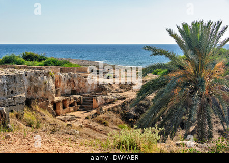 Tombs of the Kings archaeological museum in Paphos on Cyprus Stock Photo