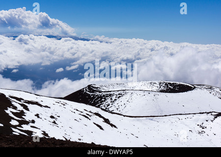 Pu`u Hau Kea cinder cone. Mauna Kea summit area, The Big Island, Hawaii ...