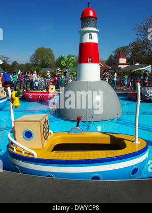 Peppa Pig World - Grandpa pig's boat trip ride Stock Photo