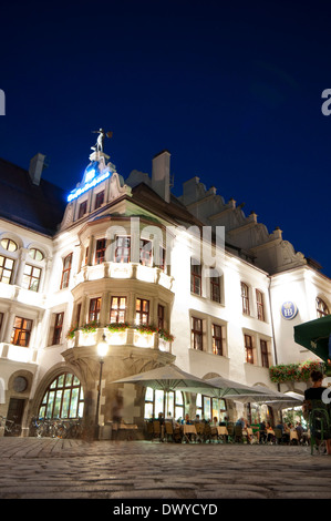 Germany, Bavaria, Munich, Platzl Square, Hofbrauhaus Famous Beer Hall Stock Photo