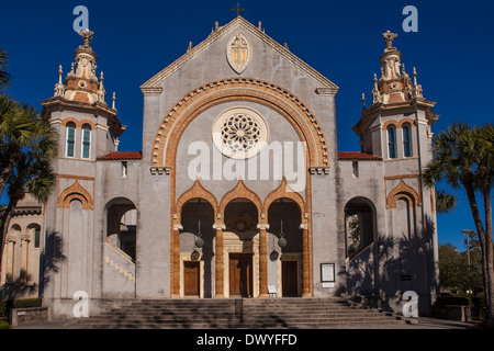 St. Augustine Memorial Presbyterian Church is pictured in St. Augustine, Florida Stock Photo