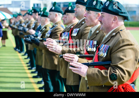 Lisburn, Northern Ireland. 15 Mar 2014 - Soldiers from the Royal Irish ...