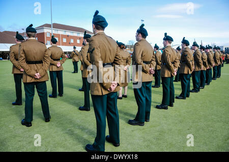 Lisburn, Northern Ireland. 15 Mar 2014 - Snare drum of the Royal Stock ...