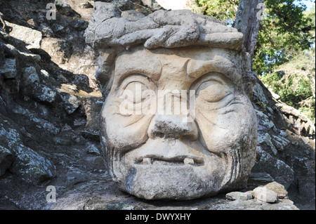 The Mayan ruins of Copan on Honduras Stock Photo