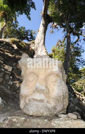 The Mayan ruins of Copan on Honduras Stock Photo