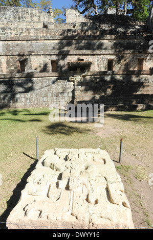 The Mayan ruins of Copan on Honduras Stock Photo