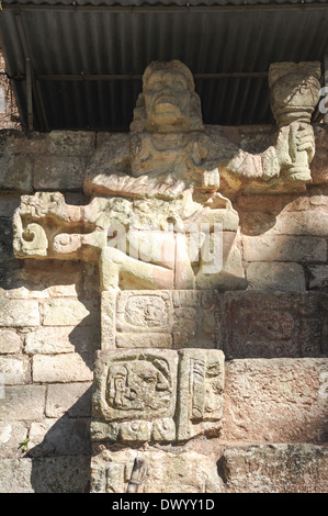 The Mayan ruins of Copan on Honduras Stock Photo