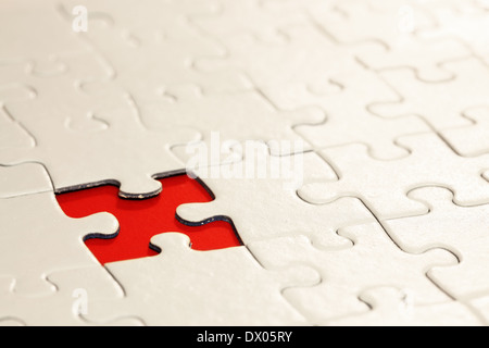 Missing puzzle piece Stock Photo