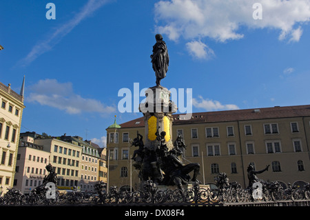 Town hall square, Augsburg Stock Photo