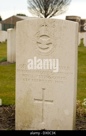New British Cemetery in flanders fields great world war Stock Photo