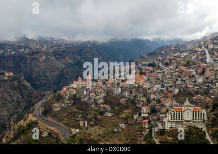 Ouadi Qadisha and the Forest of the Cedars of God Stock Photo