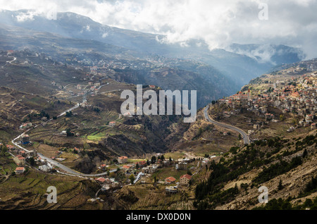 Ouadi Qadisha and the Forest of the Cedars of God Stock Photo