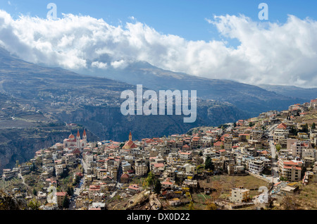 Ouadi Qadisha and the Forest of the Cedars of God Stock Photo