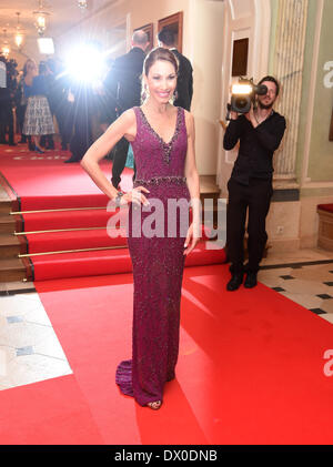 Baden-Baden, Germany. 15th Mar, 2014. Dagmar Koegel arrives for the presentation of the Gala Spa Award at Brenners Park-Hotel & Spa in Baden-Baden, Germany, 15 March 2014. The prize is presented for the 18th time. Photo: Uli Deck/dpa/Alamy Live News Stock Photo