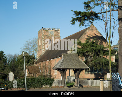 St Lawrence Church London Rd Morden, Surrey Stock Photo