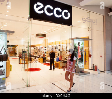 Ecco shoes store, Dubai Dubai, UAE, United Arab Emirates, Middle East Stock Photo - Alamy