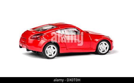 Red Toy Car isolated on a white background Stock Photo