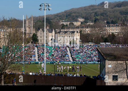 Bath rugby ground, Somerset, England, UK Stock Photo