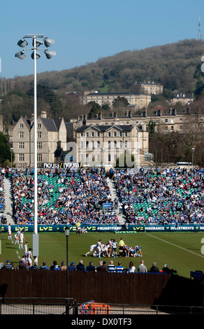 Bath rugby ground, Somerset, England, UK Stock Photo