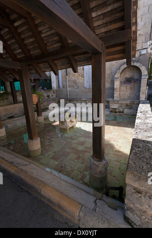 An old laundry wash station in the town of Saint Emilion Bordeaux France Stock Photo