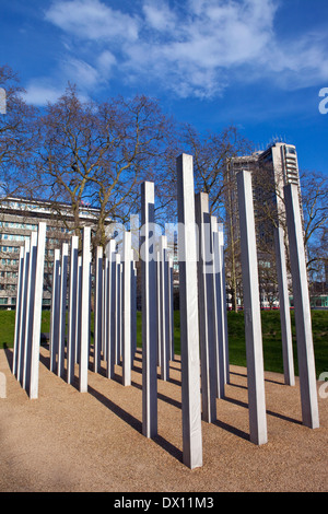 The 7th July Memorial in London's Hyde Park. The memorial honours the victims of the 7th July 2005 London Bombings. Stock Photo