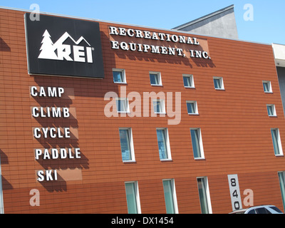 REI store in San Francisco, California Stock Photo