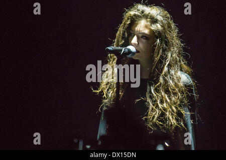 Detroit, Michigan, USA. 16th Mar, 2014. New Zealand Singer-Songwriter Teen Sensation LORDE Performing on Her 2014 American Tour at The Fillmore Theatre in Detroit, MI on March 16th 2014 Credit:  Marc Nader/ZUMA Wire/ZUMAPRESS.com/Alamy Live News Stock Photo