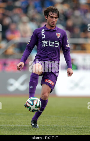 Kyoto, Japan. © Aflo Co. Ltd. 16th Mar, 2014. Jairo (Sanga) Football/Soccer : 2014 J.League Division 2 match between Kyoto Sanga F.C. 0-0 Tochigi SC at Nishikyogoku Stadium in Kyoto, Japan. Credit:  Aflo Co. Ltd ./Alamy Live News Stock Photo