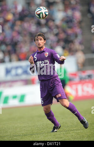 Kyoto, Japan. © Aflo Co. Ltd. 16th Mar, 2014. Jairo (Sanga) Football/Soccer : 2014 J.League Division 2 match between Kyoto Sanga F.C. 0-0 Tochigi SC at Nishikyogoku Stadium in Kyoto, Japan. Credit:  Aflo Co. Ltd ./Alamy Live News Stock Photo