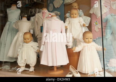 Creepy child mannequin in shop window Stock Photo - Alamy