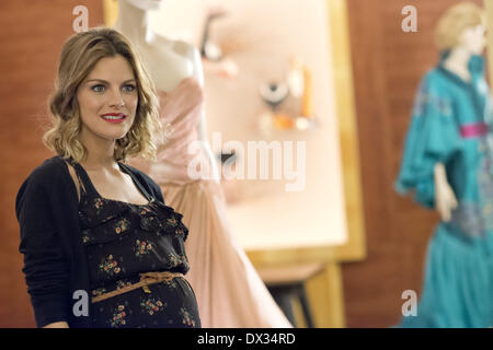 Madrid, Spain. 17th Mar, 2014. The Spanish actress Amaia Salamanca, its splendid looks 8 months pregnant, during the presentation of the series of TV Galleries Velvet. in Madrid. (Photo by Oscar Gonzalez/NurPhoto) Credit:  Oscar Gonzalez/NurPhoto/ZUMAPRESS.com/Alamy Live News Stock Photo