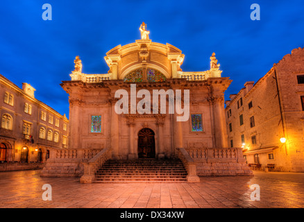 Old church in city center of Dubrovnik Croatia Europe Stock Photo