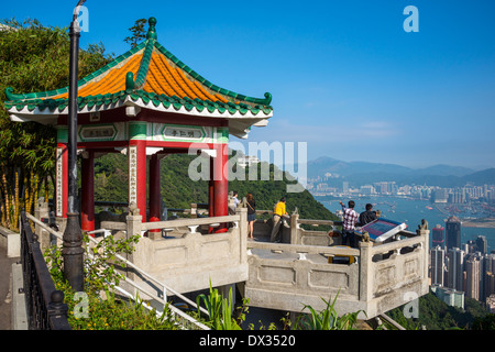 Lookout, The Peak, Hong Kong Stock Photo