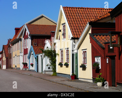 street scene in kalmar, kalmar län, småland, sweden Stock Photo