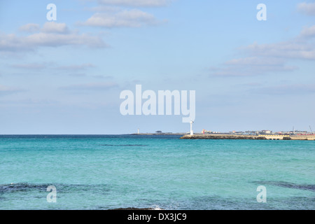 view from Hyeopjae Beach in Jeju Island, Korea Stock Photo