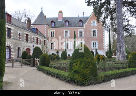 Manor house Clos Lucé, Amboise, the final residence of Leonardo da Vinci. Stock Photo