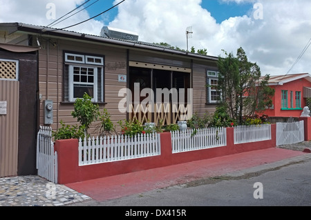 Chattel House in Hastings, Barbados. Stock Photo