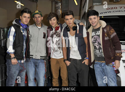 Jamie Hamblett aka JJ, George Shelley, Josh Cuthbert and Jaymi Hensley ...