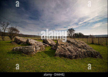 Little Kit's Coty ruined Neolithic chambered tomb near Aylesford, Kent, UK Stock Photo