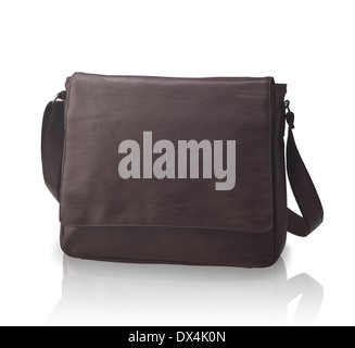 A luxury leather handbag or briefcase Stock Photo