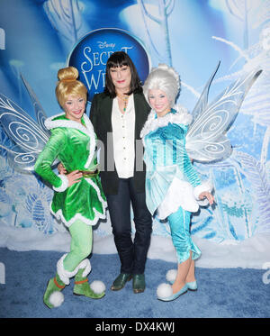 Anjelica Huston attends the premiere of Disney's 'Secret Of The Wings' at the Rockefeller Center Featuring: Anjelica Huston Wh Stock Photo