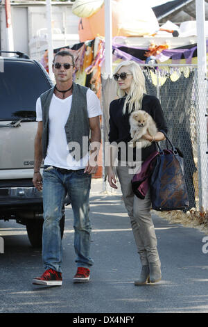 Zuma Rossdale and Gavin Rossdale At Shawn's pumpkin patch, Culver City