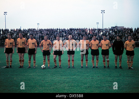 football, UEFA Intertoto Cup, 1964, FC Schalke 04 versus RC Lens 2:1, team shot of Lens, France Stock Photo