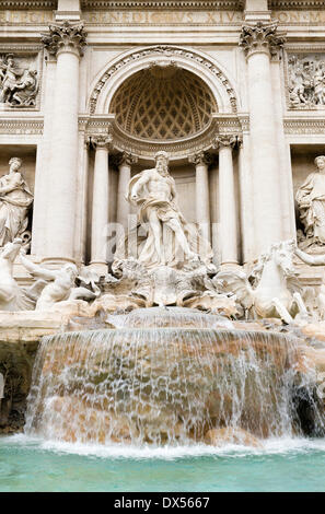 Oceanus by Pietro Bracci, Trevi Fountain, Fontana di Trevi, designed by Nicola Salvi, built 1732-1762, late Baroque, Rome, Lazio