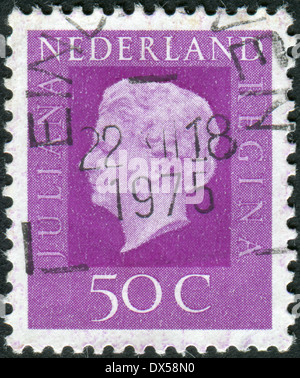 NETHERLANDS - CIRCA 1972: Postage stamp printed in the Netherlands, shows Queen Juliana, circa 1972 Stock Photo