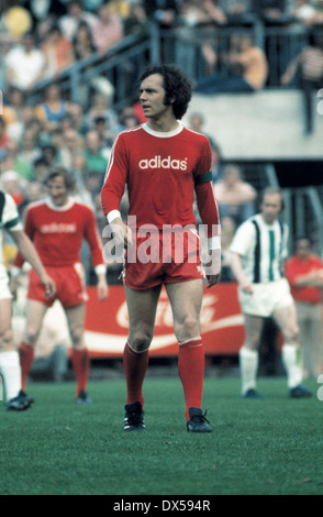 football, Bundesliga, 1973/1974, Stadium am Boekelberg, Borussia Moenchengladbach versus FC Bayern Munich 5:0, Franz Beckenbauer (FCB) Stock Photo