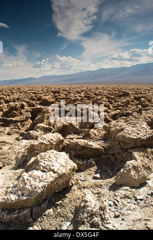 death valley national park,california,USA-august 3,2012: View of the devils golf course. Stock Photo